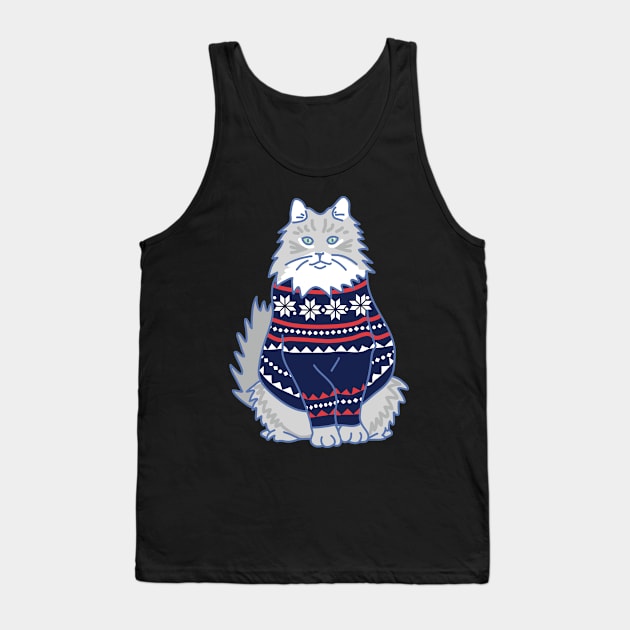 Norwegian Forest Cat Tank Top by Wlaurence